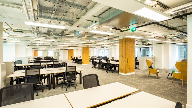 Open plan private office London 
