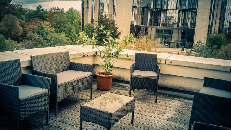 Roof terrace lounge