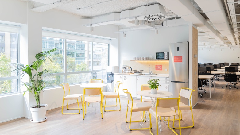 Pantry coworking area