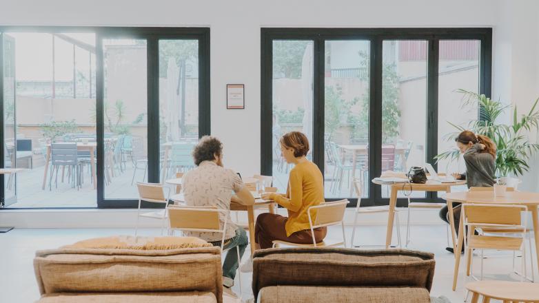 Coworking area and lunchroom