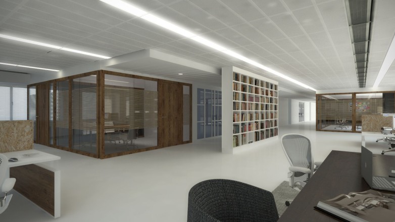 office space render