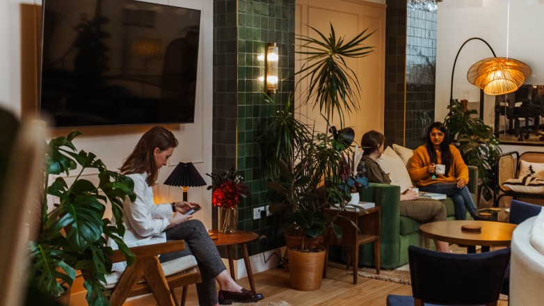 Lounge area in office