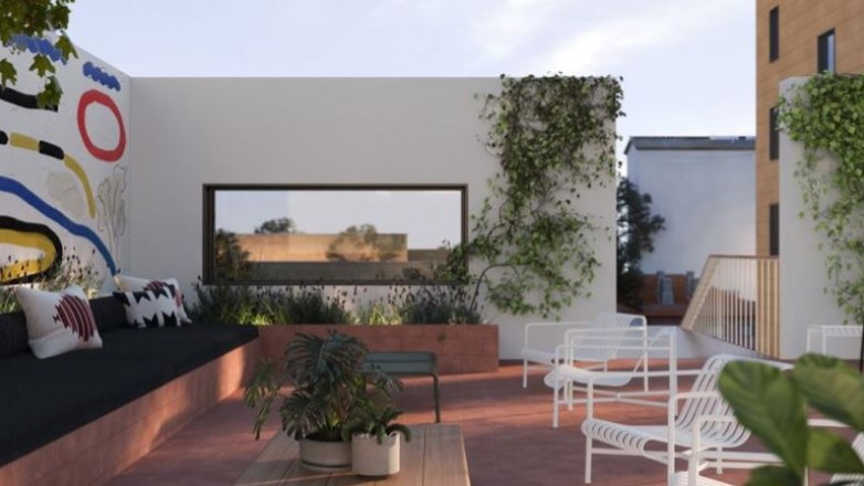 Rooftop terrace Via Vittor Pisani 15