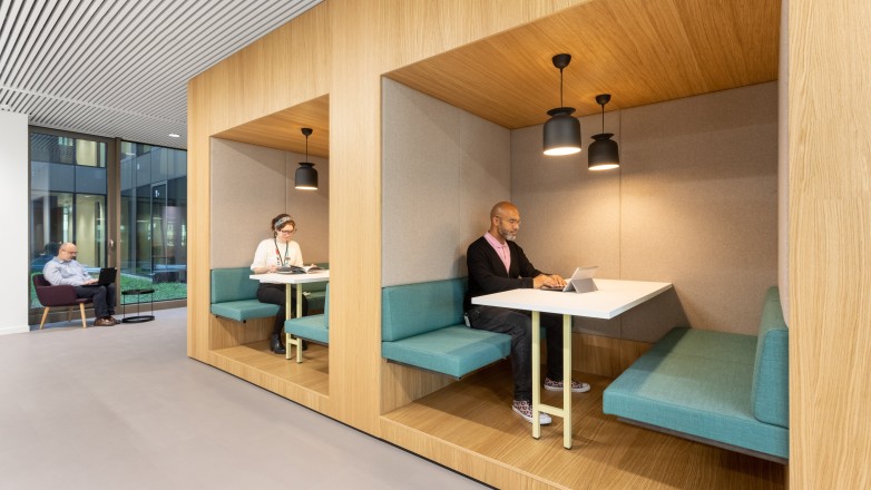 informal meeting booths