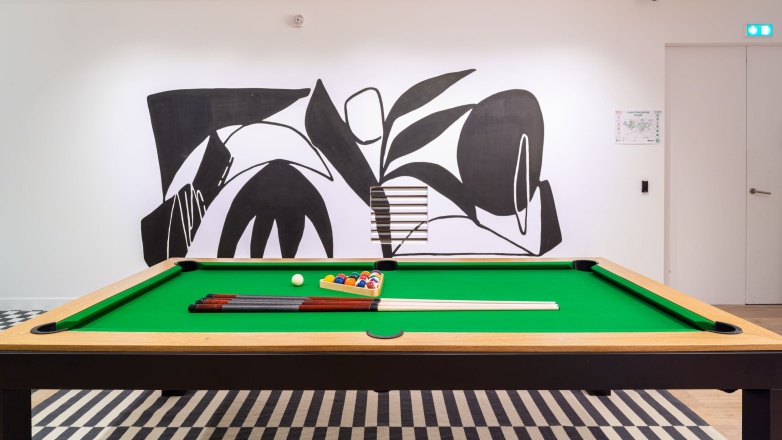 Pool table 106 Boulevard Haussmann 