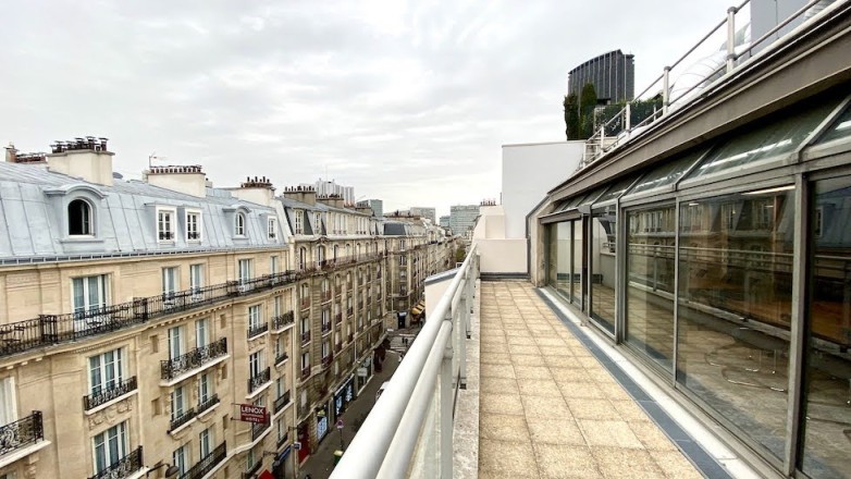 View from roof 14 rue Delambre