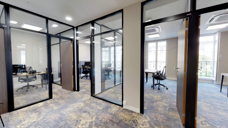 Seperated office space rooms 104 boulevard Sébastopol