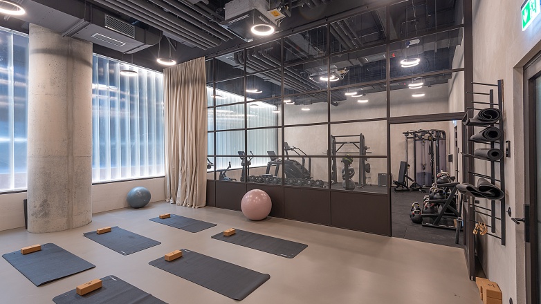 Yoga studio and gym