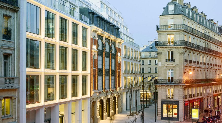 Paris office spaces prices per district